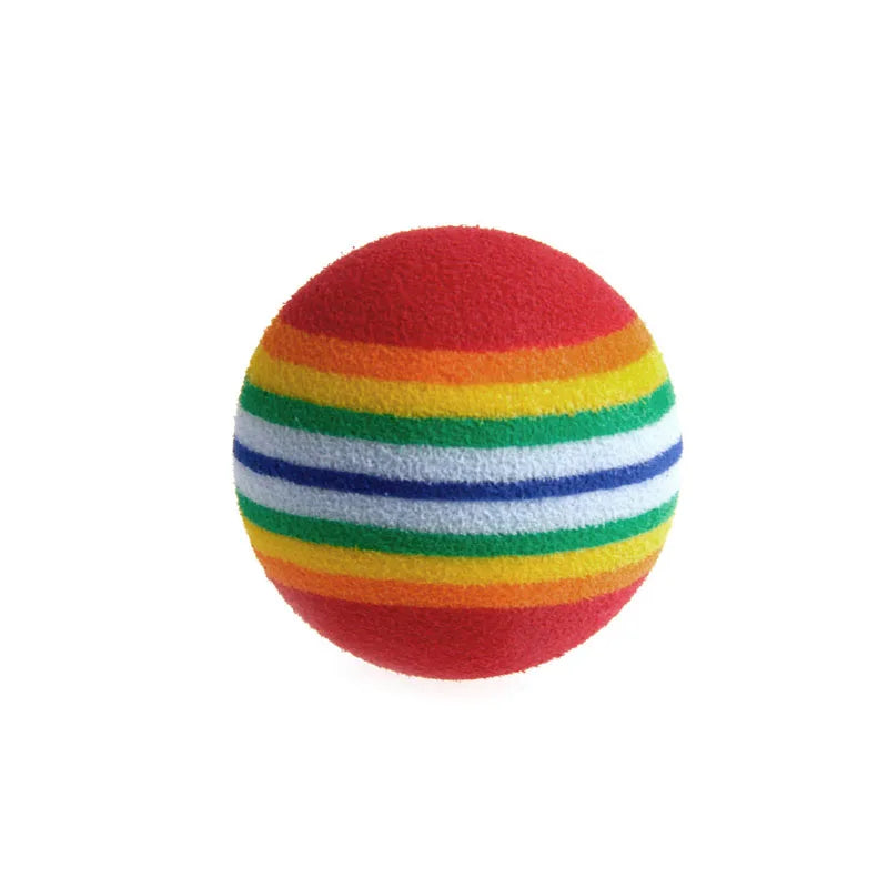 10Pcs Colorful Cat Toy Ball Interactive Cat Toys.