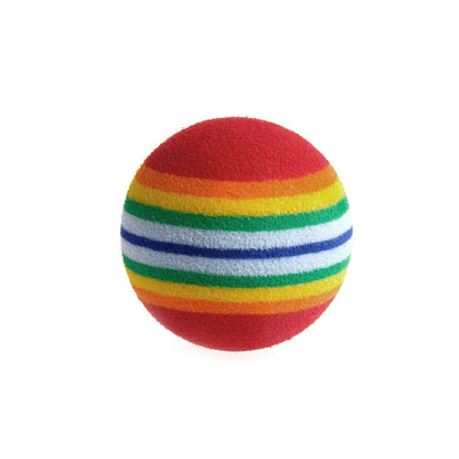 10Pcs Colorful Cat Toy Ball Interactive Cat Toys.